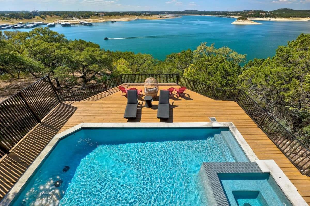 Atlantis On Lake Travis Pool Hot Tub Dock Villa Leander Eksteriør bilde