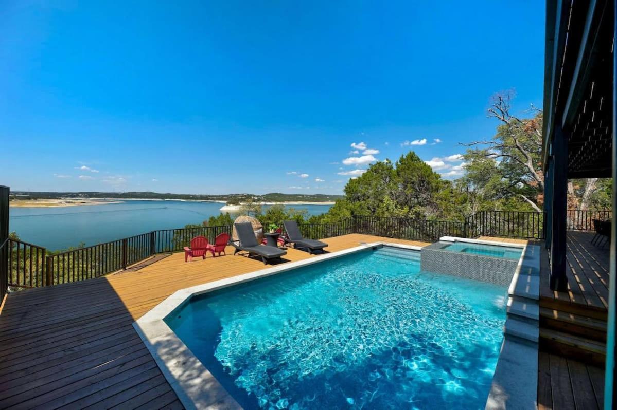 Atlantis On Lake Travis Pool Hot Tub Dock Villa Leander Eksteriør bilde